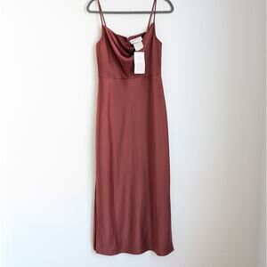 BHLDN Rust Midi Dress